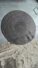 Zwart jute vloerkleed 155 cm, Ophalen, Zo goed als nieuw
