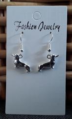 Oorbellen teckel, dashond, dachshund, hond, Overige materialen, Hangers, Nieuw, Ophalen of Verzenden