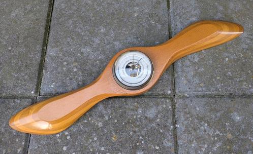 Propeller barometer vintage gelakt hout in prachtige staat!, Antiek en Kunst, Antiek | Woonaccessoires, Ophalen of Verzenden