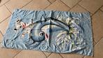 Strandlaken dolfijn en dalmatiër 140x73 cm, Ophalen of Verzenden, Gebruikt, Overige typen