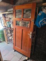 Oude Eiken Voordeur met Driepuntssluiting, Ophalen, Gebruikt, 80 tot 100 cm, Buitendeur