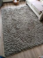 Hoogpolig vloerkleed 230x160 cm, beige grijs, Koopje, Ophalen, Gebruikt, Grijs, 200 cm of meer