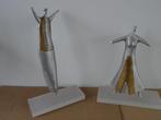 beelden aluminium gegoten beeldjes dansers danseres, Verzamelen, Beelden en Beeldjes, Ophalen of Verzenden, Zo goed als nieuw