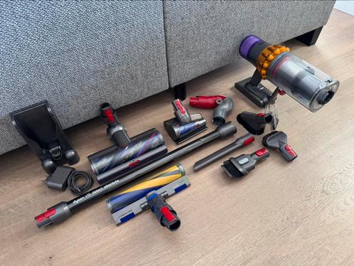 Dyson V15 Detect Absolute, Witgoed en Apparatuur, Stofzuigers, Gebruikt, Stofzuiger, Minder dan 1200 watt, Reservoir, Ophalen