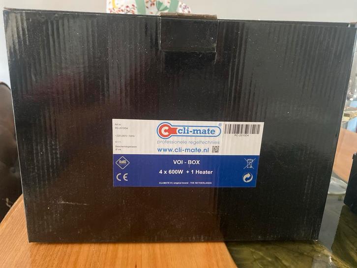 CLI-MATE VOI-BOX Relaiskast 4x600W + Kachelcontact, Doe-het-zelf en Verbouw, Elektra en Kabels, Ophalen of Verzenden