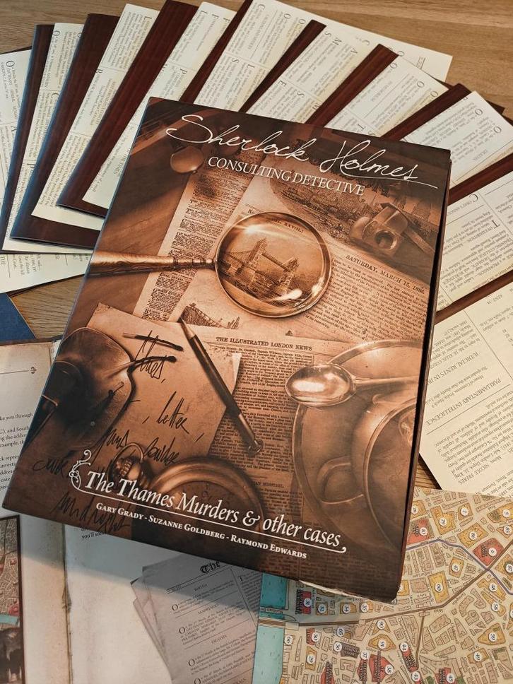 Sherlock Holmes: Consulting Detective - The Thames Murders, Hobby en Vrije tijd, Gezelschapsspellen | Bordspellen, Gebruikt, Een of twee spelers