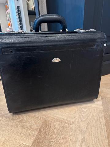 Samsonite Koffertje - Zwart Leer beschikbaar voor biedingen