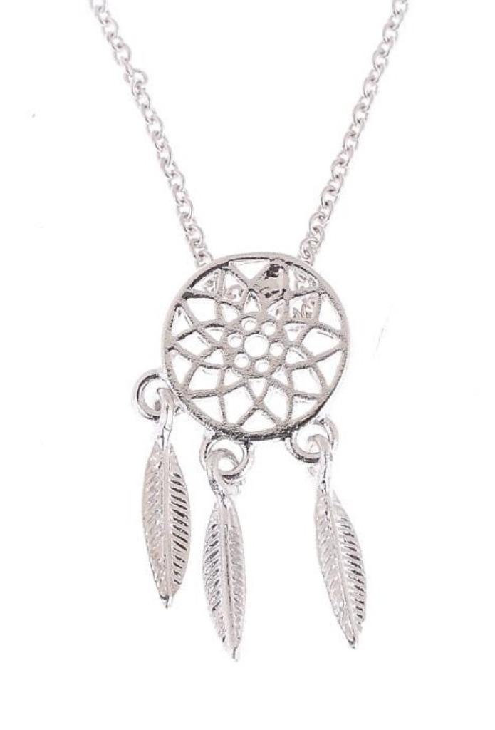 ketting verstelbaar met hanger dromenvanger / nieuw, Sieraden, Tassen en Uiterlijk, Kettingen, Nieuw, Overige materialen, Zilver