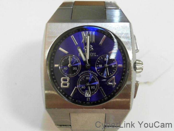 14253 Prachtige Breil Heren Chronograaf Horloge Blauwe Dial, Sieraden, Tassen en Uiterlijk, Horloges | Heren, Zo goed als nieuw
