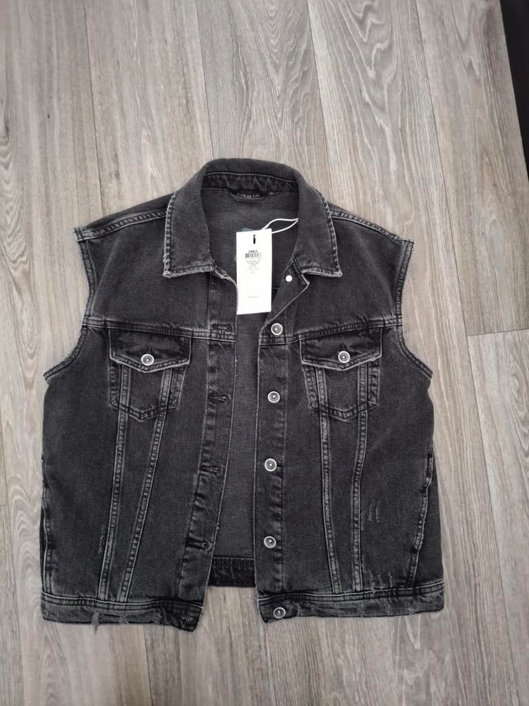 Dames zwarte spijker gilet s only nieuw, Ophalen of Verzenden