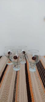 4 Licor 43 Cuarenta y Tres glazen op voet met bubbel, Ophalen of Verzenden, Zo goed als nieuw, Overige typen