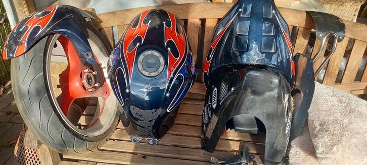 Streetfighter delen suzuki alles voor 100€, Motoren, Onderdelen | Suzuki, Ophalen