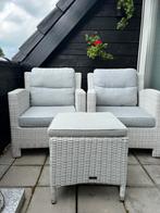 INTENSO tuinstoelen 2x met voetenbankje, Tuin en Terras, Tuinsets en Loungesets, Ophalen, Zo goed als nieuw