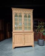 Antieke Franse buffetkast | Oud grenen vitrine #1994, Ophalen of Verzenden