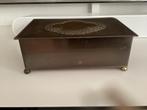 Amsterdamse school stijl koperen kistje / doos humidor, Ophalen, Koper