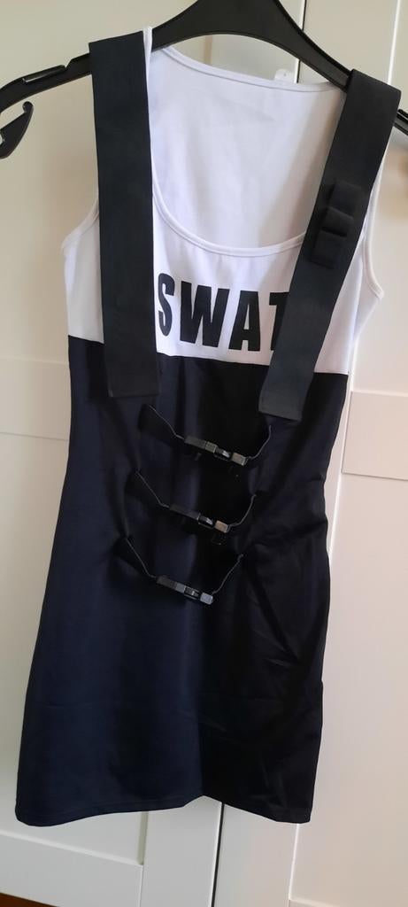 SWAT jurkje carnaval, Ophalen of Verzenden, Zo goed als nieuw, Maat 34 (XS) of kleiner, Carnaval
