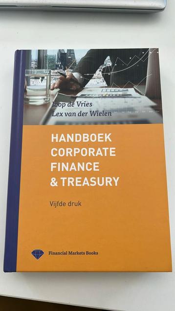 Lex van der Wielen - Handboek Corporate Finance & Treasury beschikbaar voor biedingen