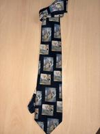 Stropdas met euro biljetten, Blauw, Exquisit, Ophalen of Verzenden, Zo goed als nieuw