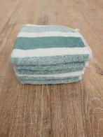 Nieuw! Gasten/toilet handdoekjes mintgroen met brede streep, Ophalen of Verzenden, Nieuw