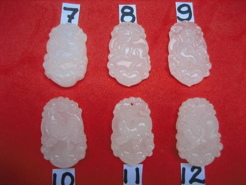 Echte chinees /chinese jade hangers,astrologie's, pakje 2, Sieraden, Tassen en Uiterlijk, Kettinghangers, Nieuw, Steen of Mineraal
