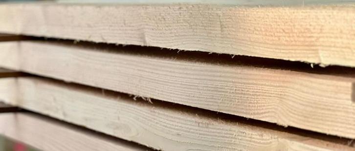 Douglas balken 5 x 10, Tuin en Terras, Palen, Balken en Planken, Nieuw, Balken, 250 cm of meer, Ophalen