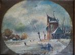 Haags winterlandschap | Jan Gerard Smits (1823-1910), Antiek en Kunst, Kunst | Schilderijen | Klassiek, Ophalen of Verzenden