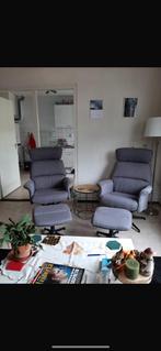 2x mooie fauteuils in het grijs, Huis en Inrichting, Fauteuils, Ophalen of Verzenden, Gebruikt, 75 tot 100 cm, 50 tot 75 cm