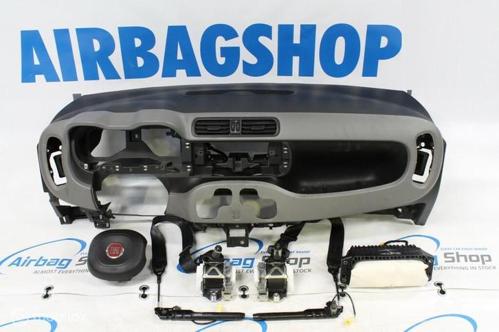 Airbag set - Dashboard grijs Fiat Panda (2012-heden), Auto-onderdelen, Dashboard en Schakelaars, Gebruikt, Ophalen of Verzenden