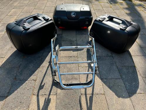 Setje motor koffers + koffers draagt, Motoren, Accessoires | Koffers en Tassen, Gebruikt, Ophalen
