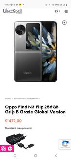 Oppo Find N3 Flip 256GB Zwart B Grade, Ophalen of Verzenden, Zo goed als nieuw