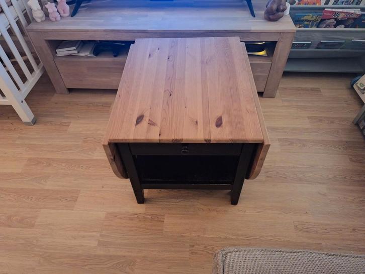 Uitklapbare Salontafel, Huis en Inrichting, Tafels | Salontafels, Gebruikt, 50 tot 75 cm, 50 tot 100 cm, 50 tot 100 cm, Rechthoekig