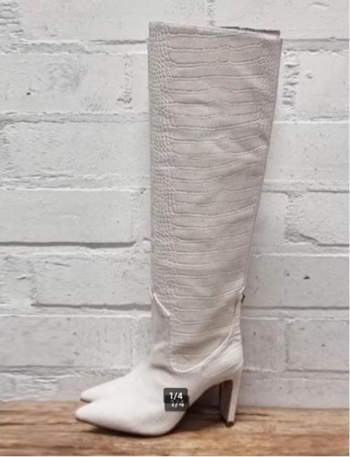 JOSH V - Mooie offwhite laarzen maat 36 - Nieuw €200 - JOSHV, Kleding | Dames, Schoenen, Nieuw, Hoge laarzen, Wit, Ophalen of Verzenden