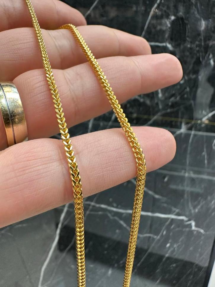 21k Gouden Franco Ketting, Sieraden, Tassen en Uiterlijk, Kettingen, Nieuw, Goud, Ophalen of Verzenden