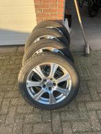 Nissan velgen met winterbanden 215/55R17, Ophalen, Velg(en), 17 inch, Winterbanden