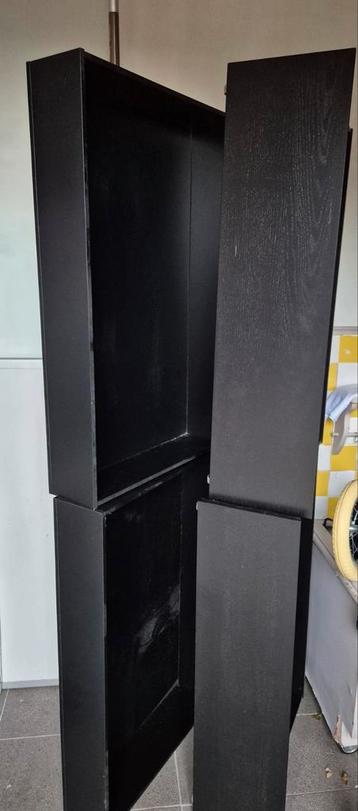 Ikea Malm bed 180x200 bruinzwart met lades - afbeelding 2