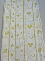 STENZO / BIZZKIDS mooie NIEUWE witte stof met groene bloemen, Overige materialen, Wit, Nieuw, Ophalen of Verzenden