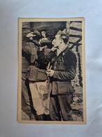 WOII postkaart: Duitse en geallieerde soldaten samen, Verzamelen, Militaria | Tweede Wereldoorlog, Ophalen of Verzenden, Landmacht