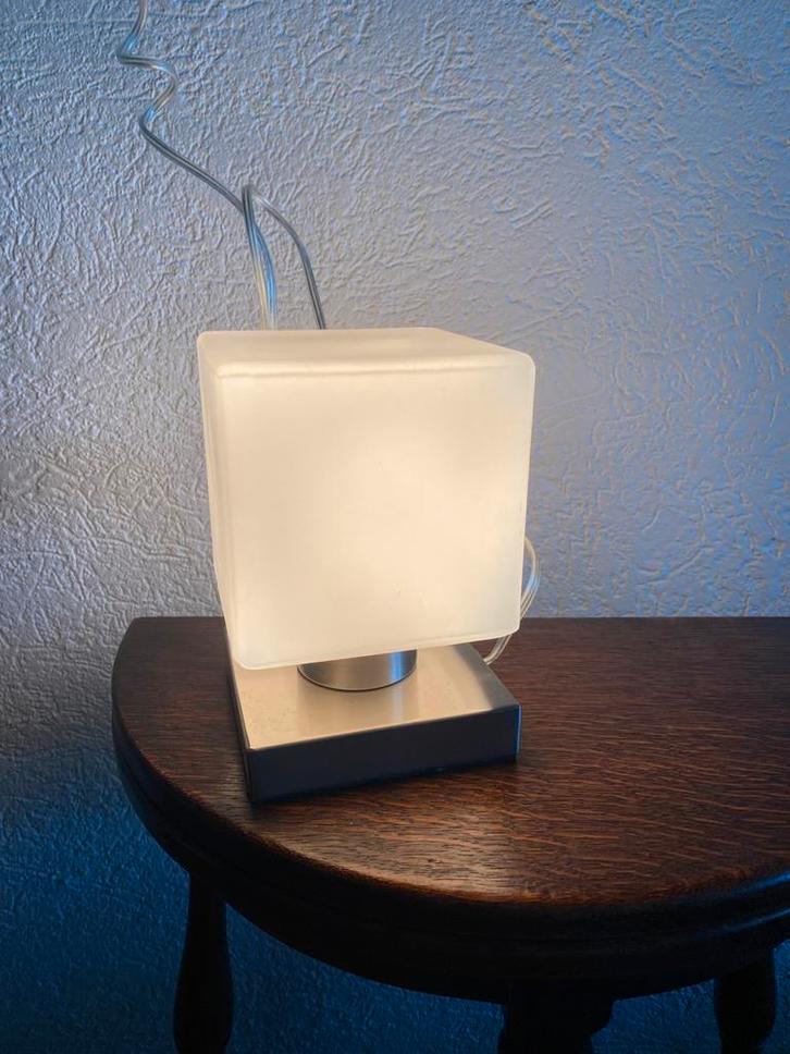Tafellamp Hero, Huis en Inrichting, Lampen | Tafellampen, Zo goed als nieuw, Minder dan 50 cm, Glas, Metaal, Ophalen of Verzenden