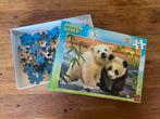 Puzzel Ijsbeer & Panda 99 Stukjes, Ophalen of Verzenden, Minder dan 500 stukjes, Zo goed als nieuw, Legpuzzel