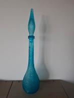 Vintage blauwe empoli karaf, Ophalen of Verzenden