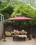 Zweefparasol 3 x 3 meter parasol bordeaux De laatste €79,-, Verstelbaar, Nieuw, Zweefparasol, 2 tot 3 meter