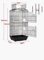 Vogelkooi 2x TEAB, Ophalen, Gebruikt, Metaal, Vogelkooi