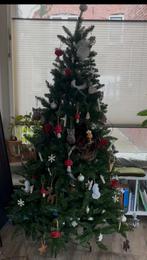 Kerstboom kunst 180cm , ballen en guirlanden, Ophalen of Verzenden, Gebruikt