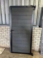 Composiet tuindeur zwart, Tuin en Terras, Tuinpoorten, Gebruikt, Vlotbrugweg 19a, 150 tot 200 cm, Composiet