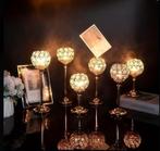 Luxe Kristallen Kandelaar Set – 6 Stuks (S, M, L), Verzenden, Nieuw, Minder dan 25 cm