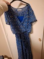 Mooie lange zomerjurk - blauw met goud - maat S/M, Kleding | Dames, Vintage Dressing, Blauw, Ophalen of Verzenden, Zo goed als nieuw