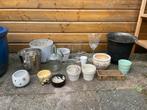 Diverse binnen- en buiten potten, Ophalen, Rond, Minder dan 25 cm, Binnen