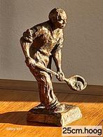 Bronzen beeld van een arbeider, Antiek en Kunst, Ophalen of Verzenden