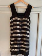 Vanilia te mooi en bijzonder jurkje met munten maat 36, Ophalen of Verzenden, Maat 36 (S), Zwart, Cocktailjurk