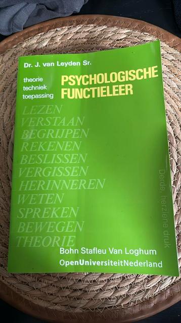 Boek: Psychologische functieleer beschikbaar voor biedingen